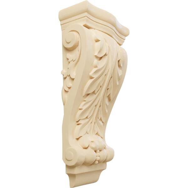 Ekena Millwork 6 1/4"W x 3 1/8"D x 13 1/2"H Medium Farmingdale Acanthus Pilaster Corbel, Maple COR06X03X13FRMA - main